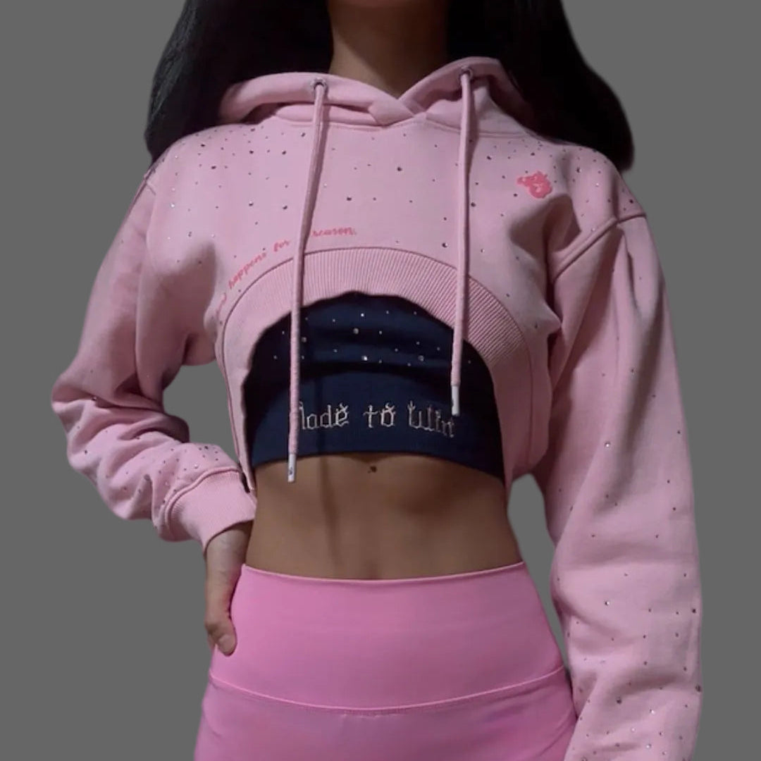 Starlight Cropped Hoodie